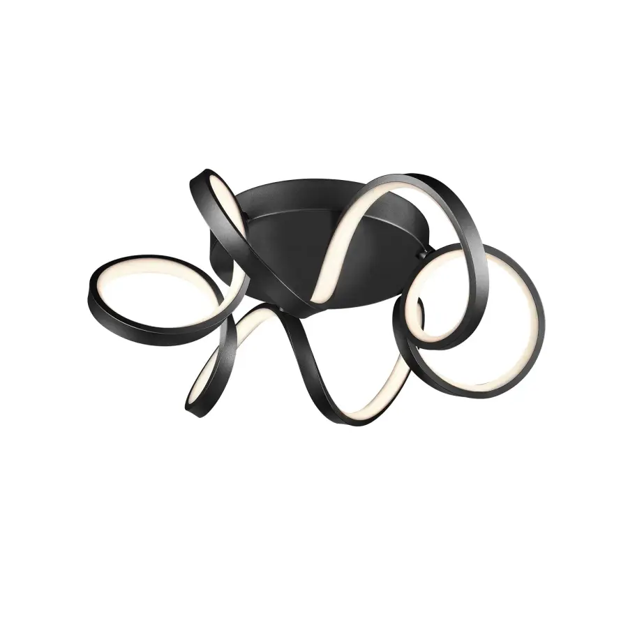 Synergy 20-Inch Flush Mount in Matte Black - Image 4