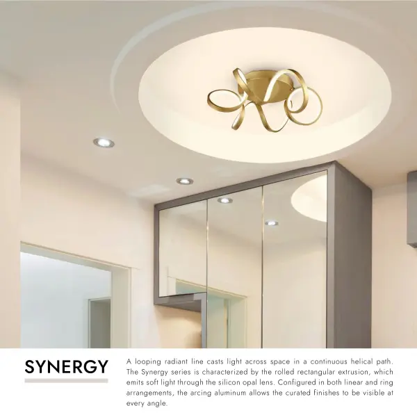 Synergy 20-Inch Flush Mount in Matte Black - Image 6