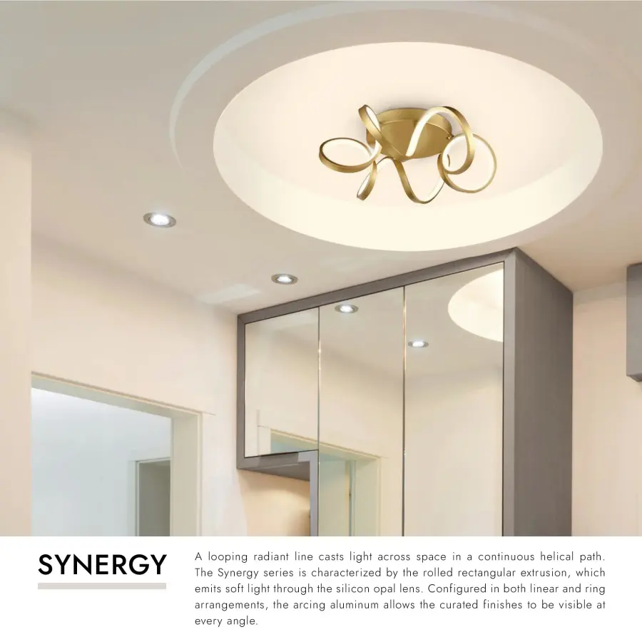 Synergy 20-Inch Flush Mount in Matte Black - Image 6