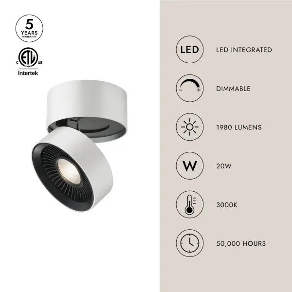 Solo 5-Inch Flush Mount in Matte Black - Image 5