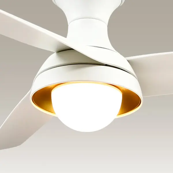 Stylish Mid-Century Hugger Fan with Integrated LED Lighting - Image 6