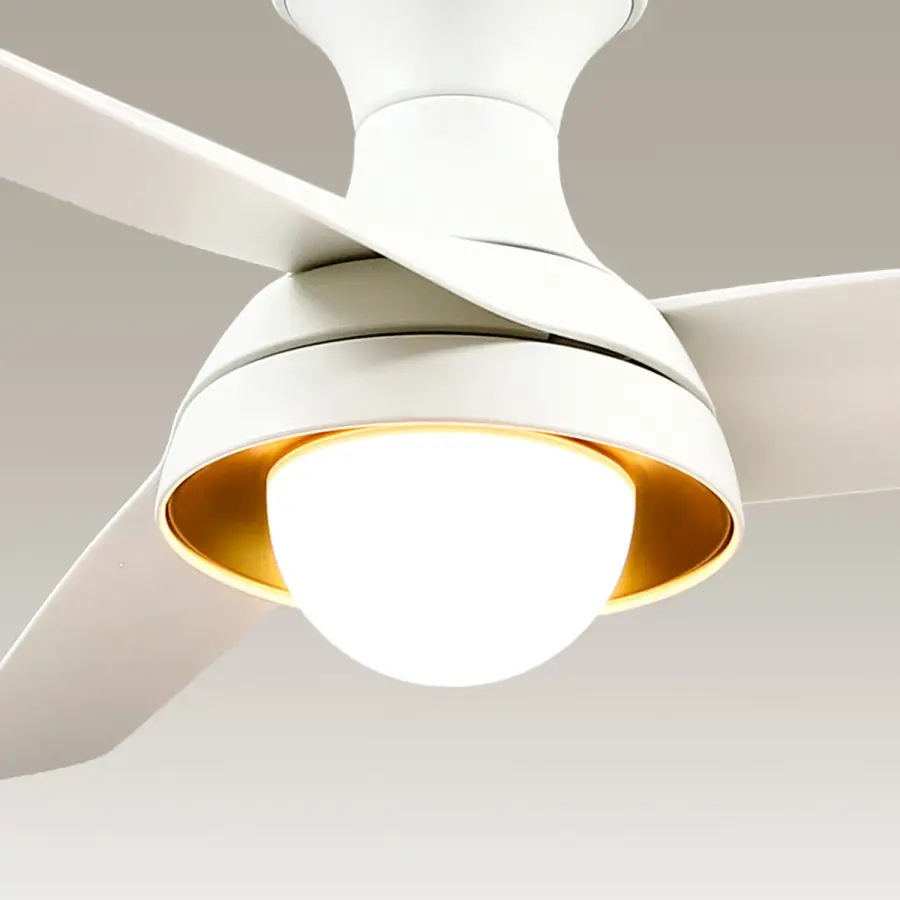 Stylish Mid-Century Hugger Fan with Integrated LED Lighting - Image 6