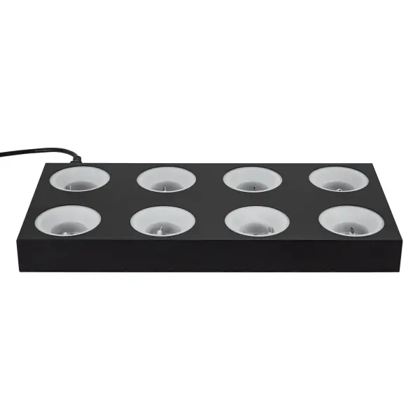The Marni 8-Unit Charging Station streamlines portable lamp management with single-plug convenience for up to 8 lamps. Ideal for restaurants, events, and homes needing organized charging for cordless lighting.