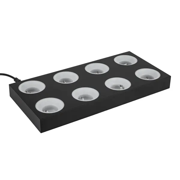The Marni 8-Unit Charging Station streamlines portable lamp management with single-plug convenience for up to 8 lamps. Ideal for restaurants, events, and homes needing organized charging for cordless lighting. - alternate view