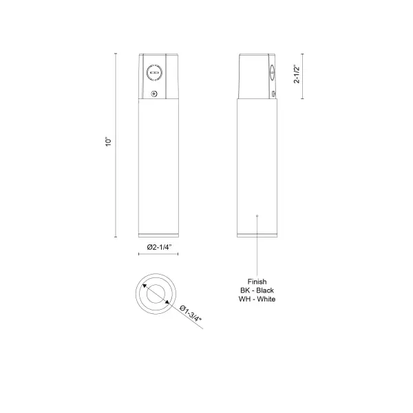 Lorna 10-Inch Concrete Cylinder Ceiling Mount - Image 6