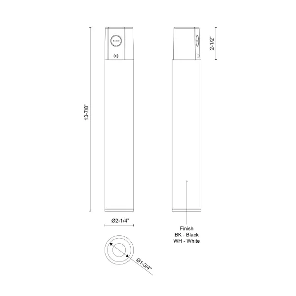 Lorna 13" Concrete Cylinder Ceiling Mount - Image 6