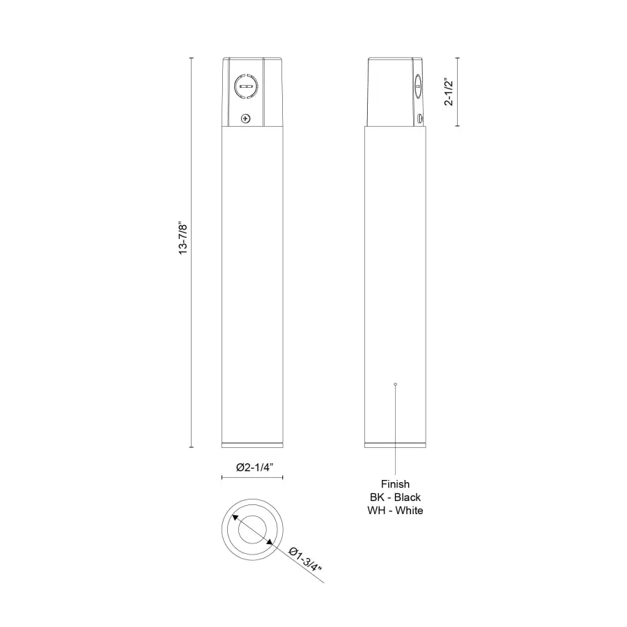 Lorna 13" Concrete Cylinder Ceiling Mount - Image 6
