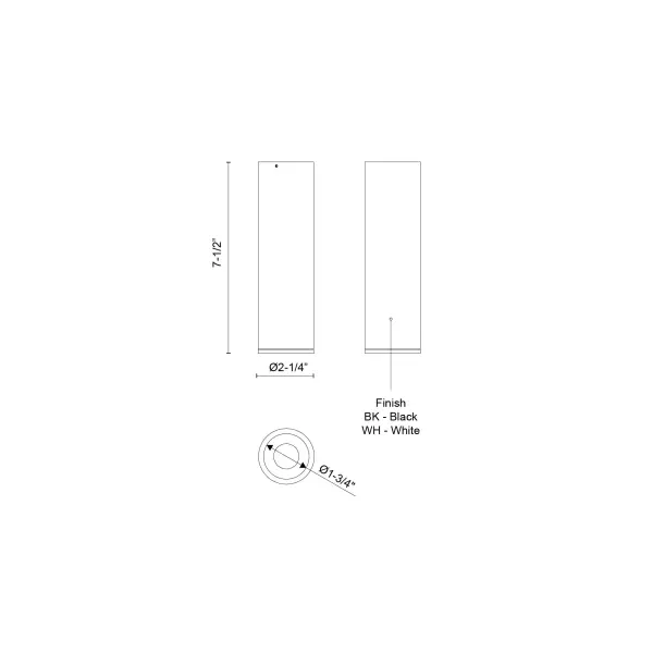 Lorna 7-Inch Flush Mount Cylinder - Image 6