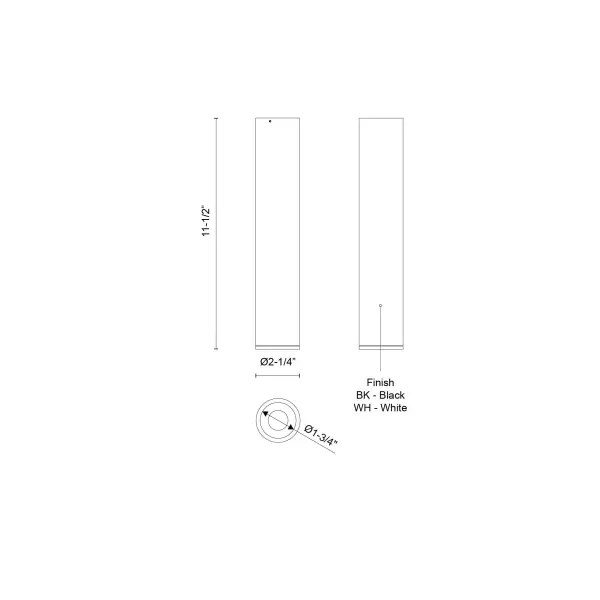 Lorna 11-Inch Flush Mount Cylinder - Image 7
