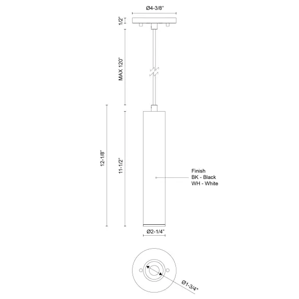 Lorna 12" Cylinder Pendant - Image 10