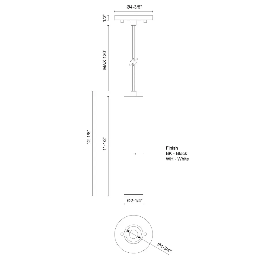 Lorna 12" Cylinder Pendant - Image 10