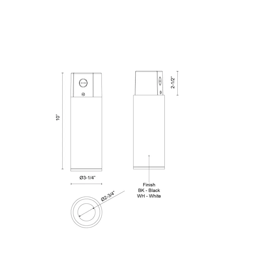 Lorna 10-Inch Concrete Cylinder Ceiling Mount - Image 6