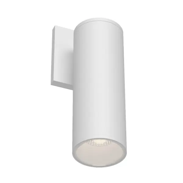 The Lorna exterior wall sconce combines minimalist design with architectural performance. Its clean 3-inch diameter cylinder profile delivers focused illumination with 0-10V dimming control, perfect for contemporary homes and commercial applications. - alternate view