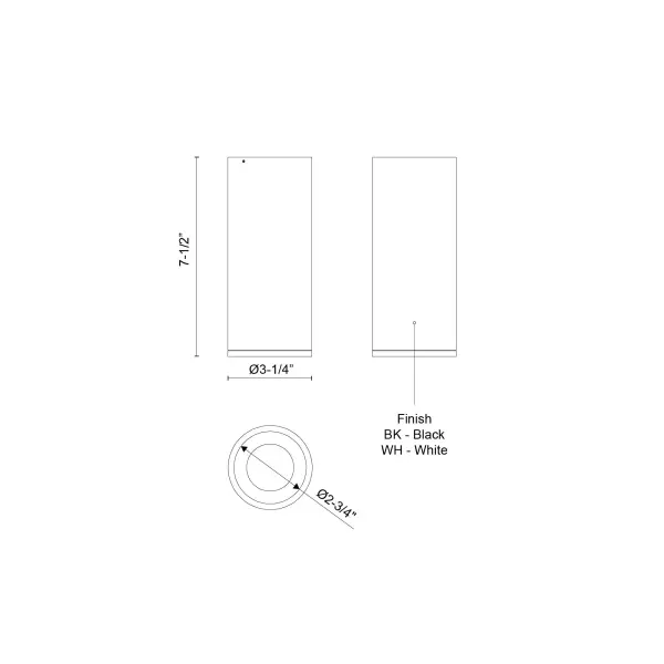 Lorna 7-Inch Flush Mount Cylinder - Image 6