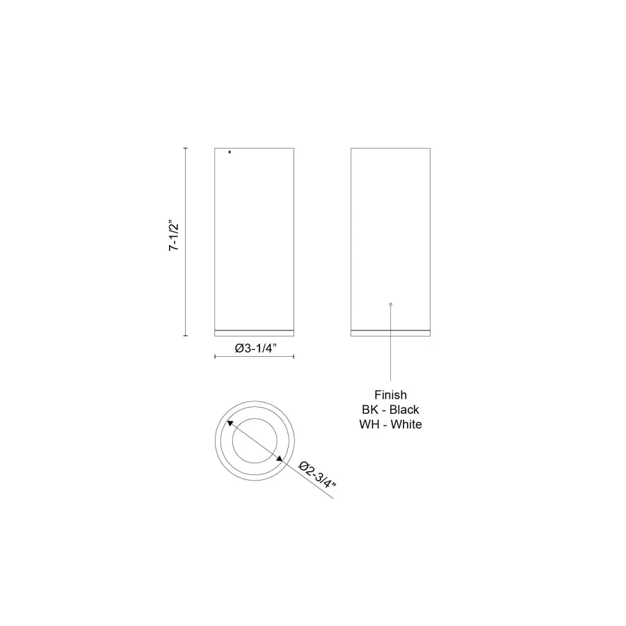 Lorna 7-Inch Flush Mount Cylinder - Image 6