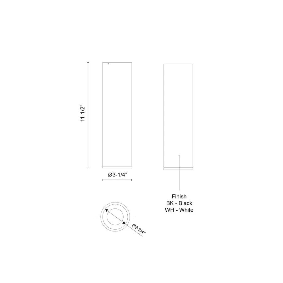 Lorna 11-Inch Flush Mount Cylinder Light - Image 6