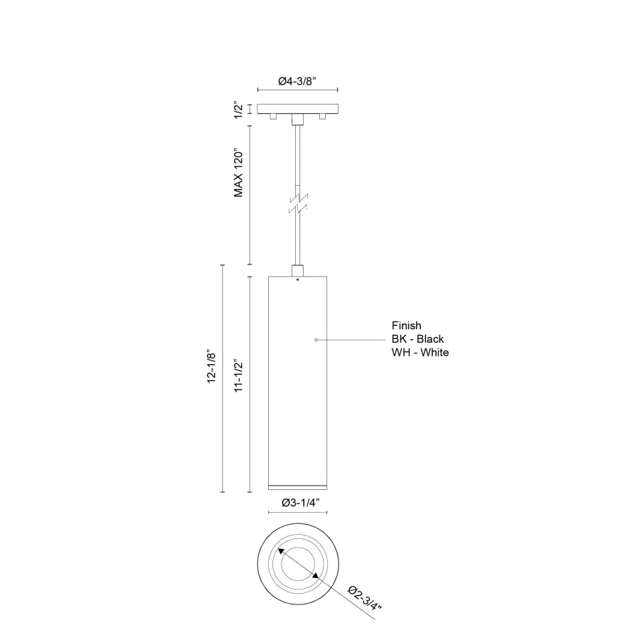 Lorna 12" Cylinder Pendant - Image 6