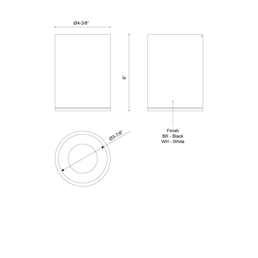 Lorna 6-Inch Flush Mount Cylinder - Image 7