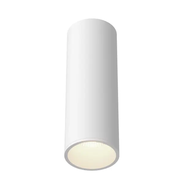 The Lorna flush mount delivers clean, contemporary lighting with its simple cylinder design. Perfect for hallways, closets, and commercial applications where unobtrusive, functional lighting is essential. - alternate view