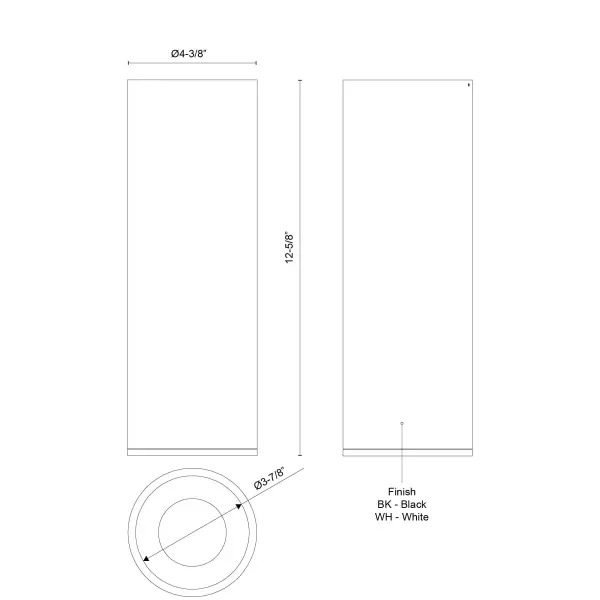 Lorna 12" Architectural Cylinder Flush Mount - Image 5