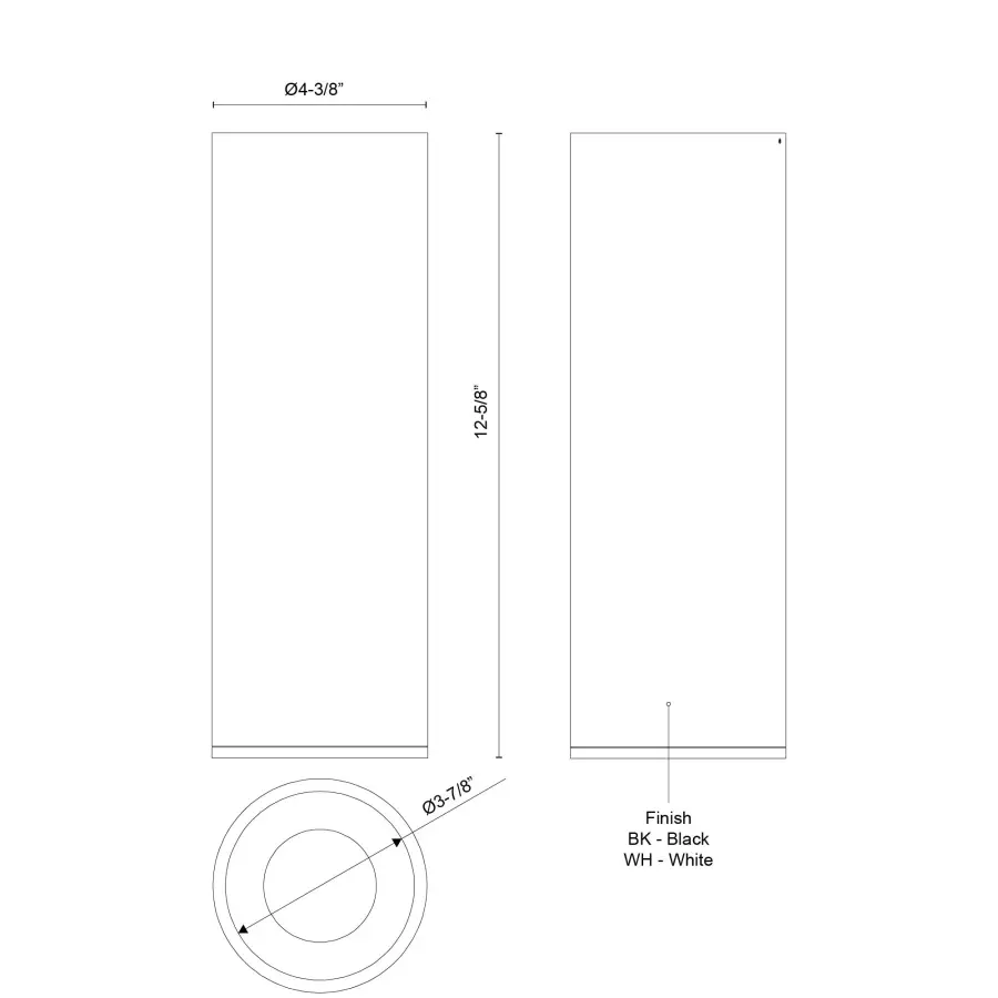 Lorna 12" Architectural Cylinder Flush Mount - Image 5