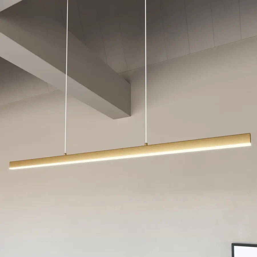 Vega 45-Inch Linear Pendant in Brushed Gold - Image 2
