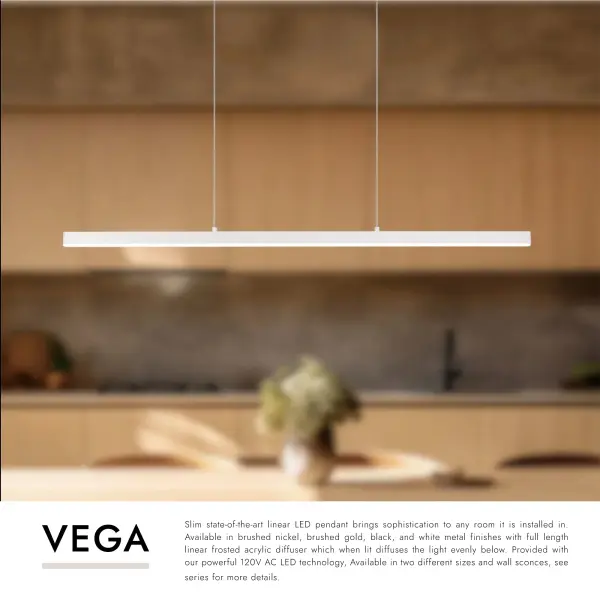 Vega 45-Inch Linear Pendant in Brushed Gold - Image 19