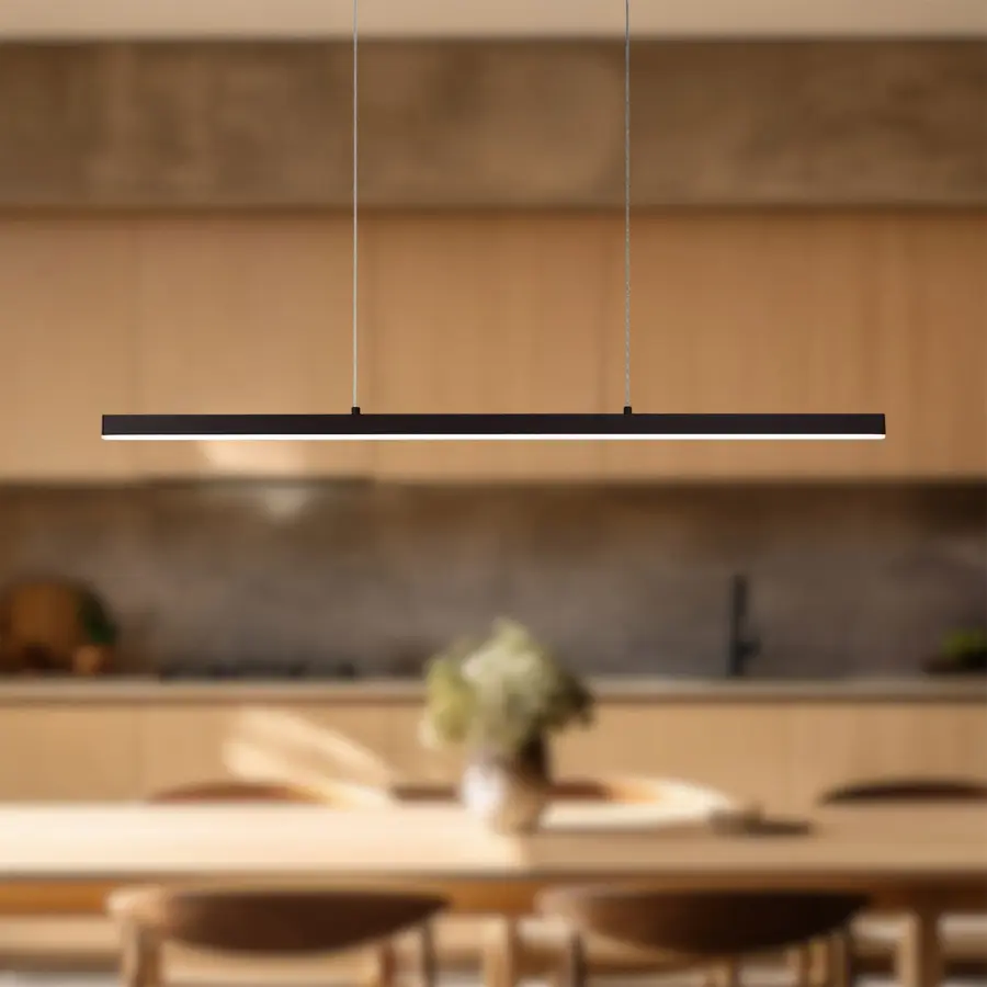 Vega 45-Inch Linear Pendant in Brushed Gold - Image 3
