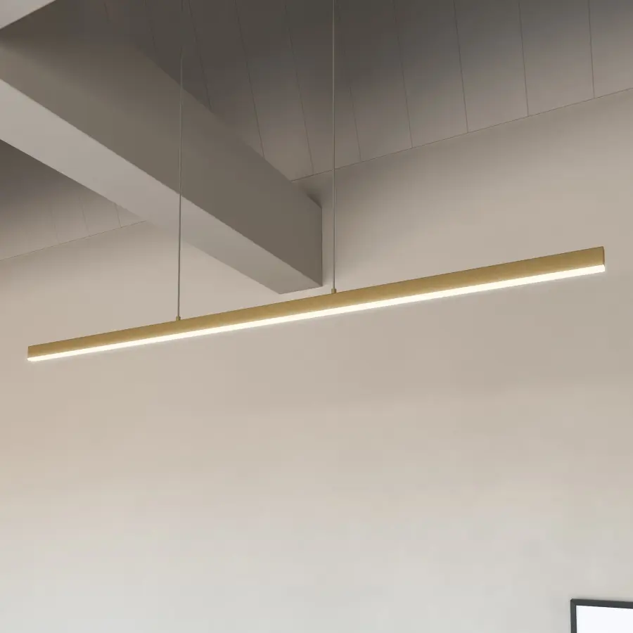 Vega 56-Inch Linear Pendant in Brushed Gold - Image 2