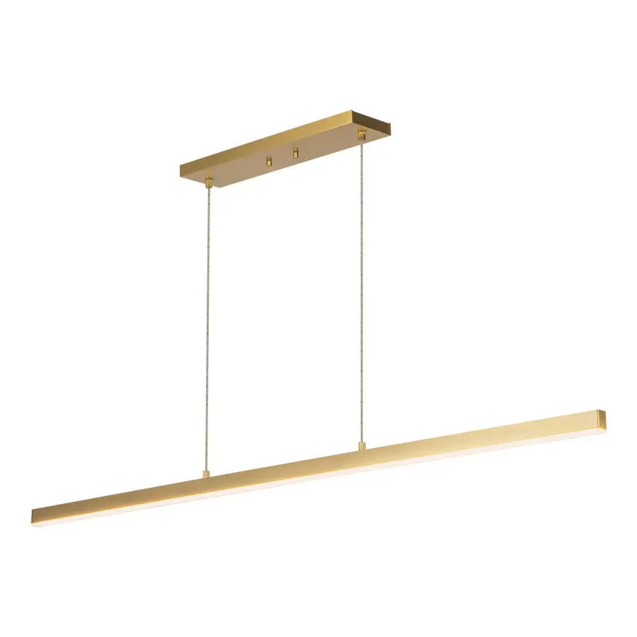 Vega 56-Inch Linear Pendant in Brushed Gold - Image 15