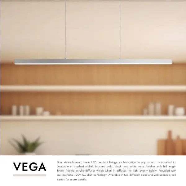 Vega 56-Inch Linear Pendant in Brushed Gold - Image 23