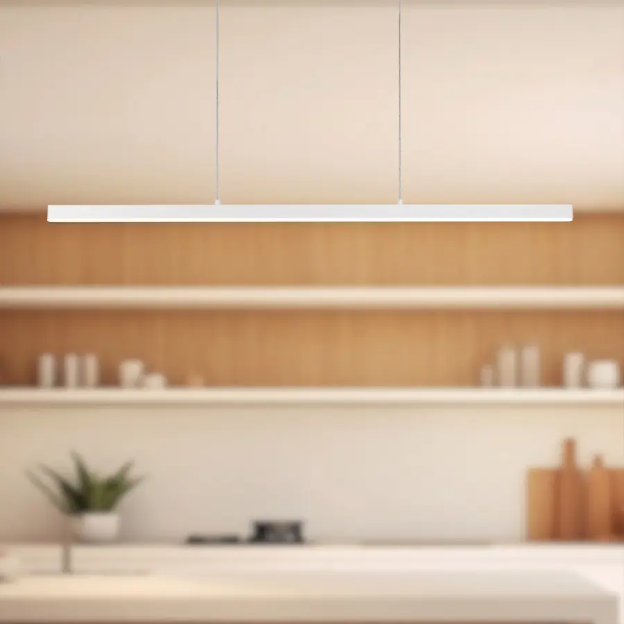 Vega 56-Inch Linear Pendant in Brushed Gold - Image 4