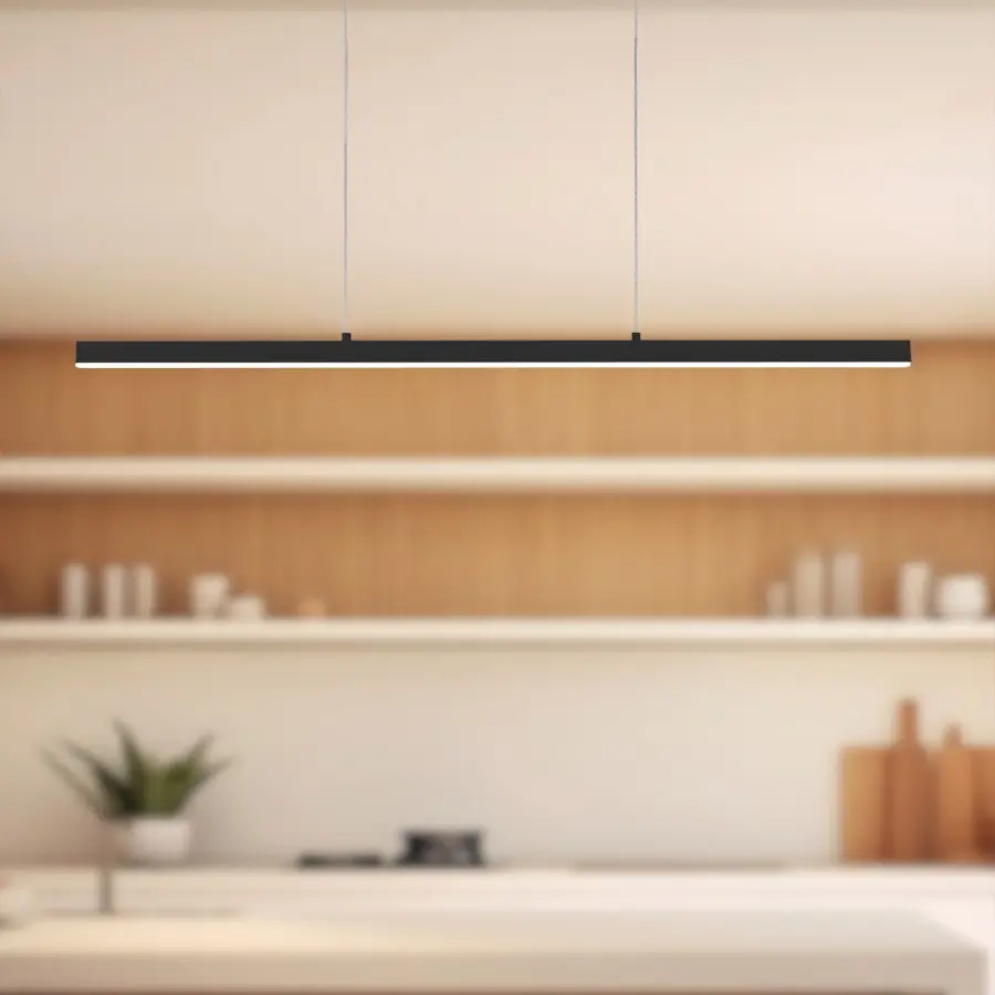 Vega 56-Inch Linear Pendant in Brushed Gold - Image 5