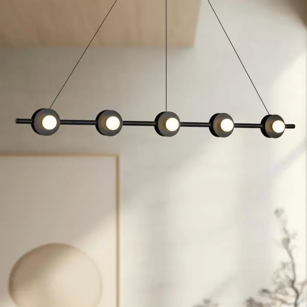 Elixir 48-Inch Linear Pendant in Matte Black - Image 4