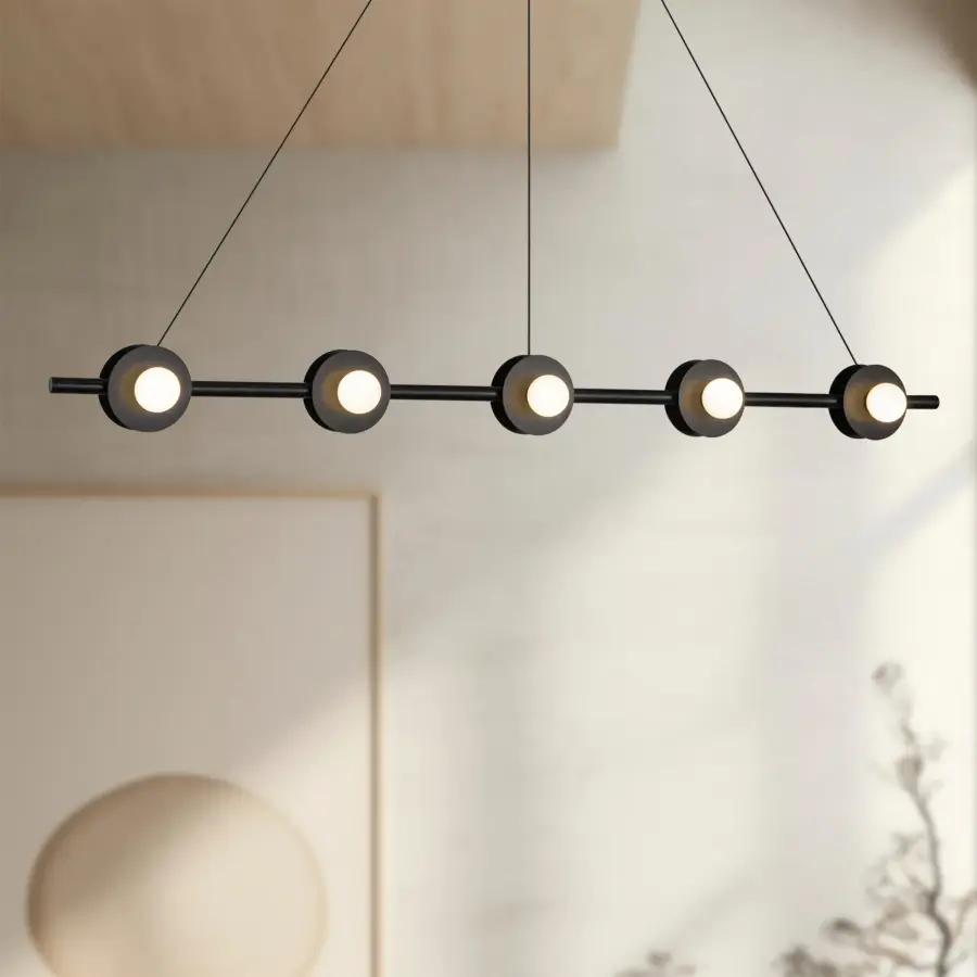 Elixir 48-Inch Linear Pendant in Matte Black - Image 4