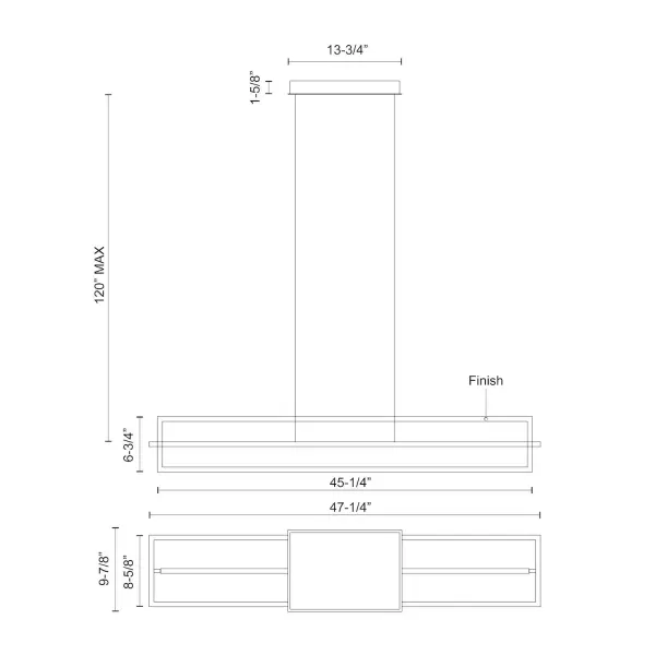 Mondrian 48" Linear Pendant - Image 5