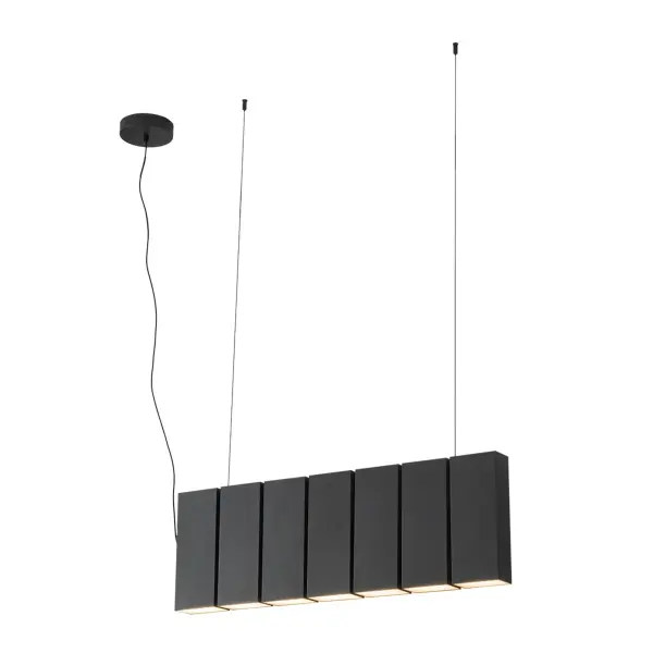 Domino 35-Inch Linear Pendant in Vintage Brass - Image 11