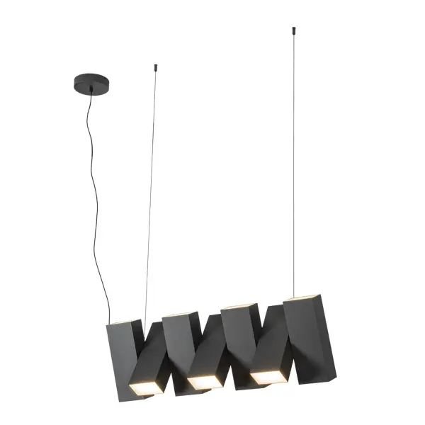 Domino 35-Inch Linear Pendant in Vintage Brass - Image 10