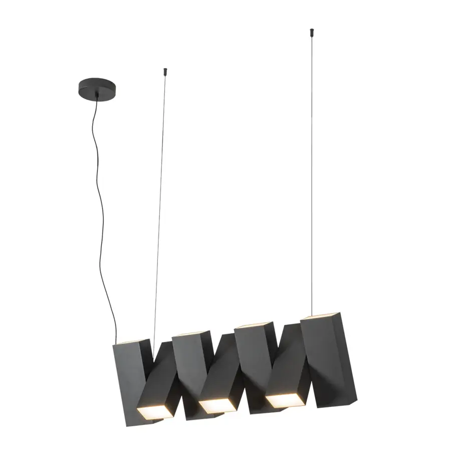 Domino 35-Inch Linear Pendant in Vintage Brass - Image 10