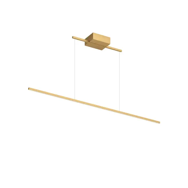 Vega Minor 48" Linear Pendant in Brushed Gold - Image 14