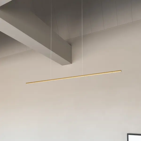 Vega Minor 48" Linear Pendant in Brushed Gold - Image 4
