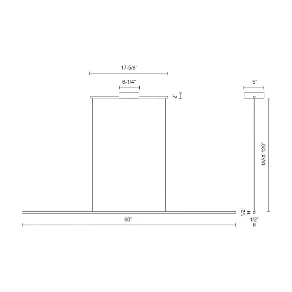 Vega Minor 60-Inch Linear Pendant - Image 12