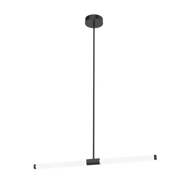 Akari 37-Inch Linear Pendant in Matte Black - Image 6