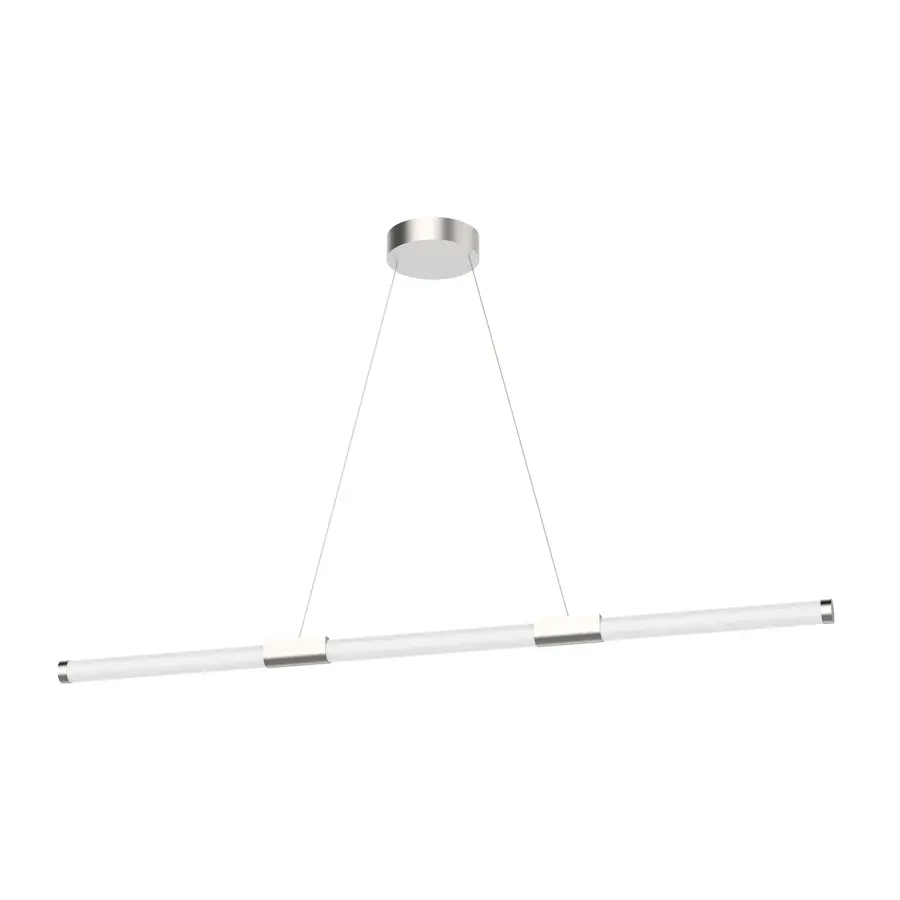 Akari 48-Inch Linear Pendant in Brushed Nickel - Image 1