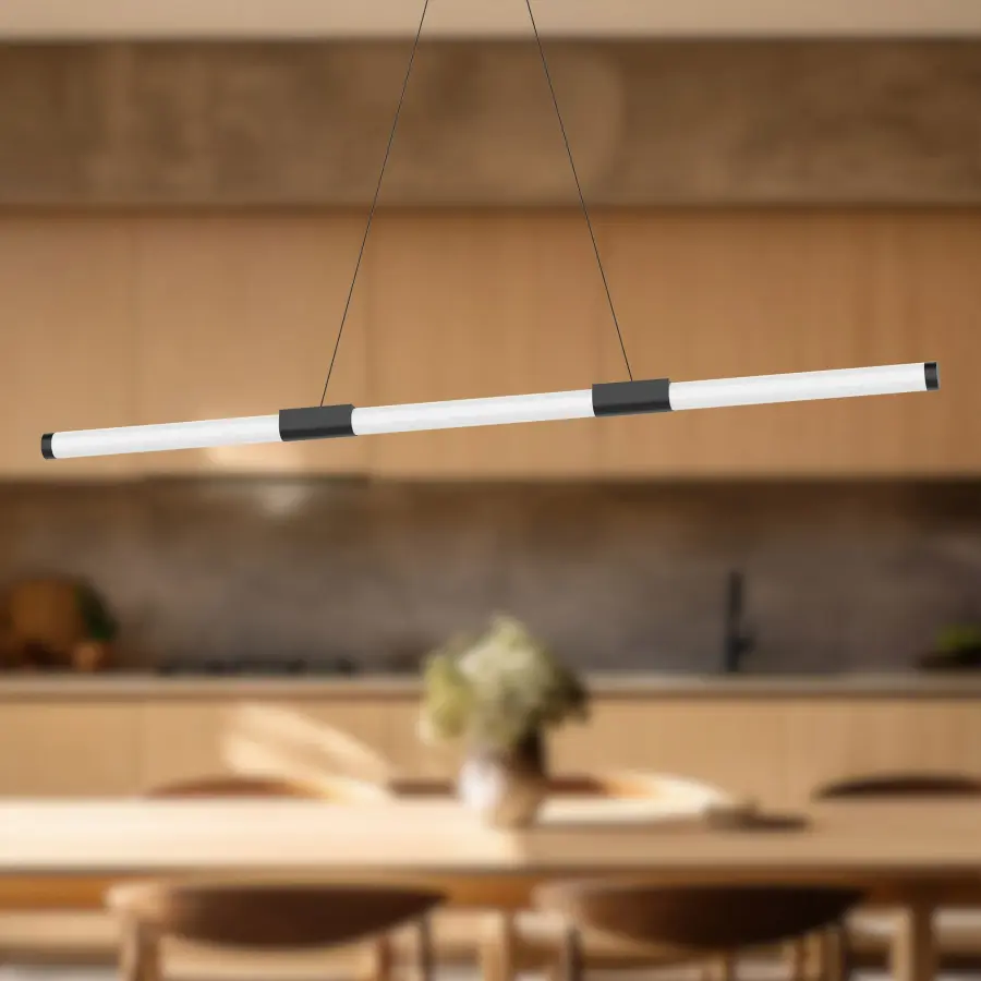 Akari 48-Inch Linear Pendant in Brushed Nickel - Image 3