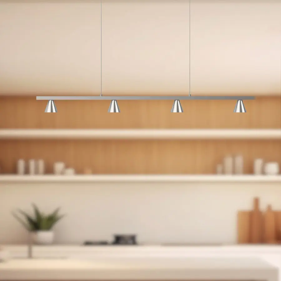Dune 37-Inch Linear Pendant in Brushed Nickel - Image 2