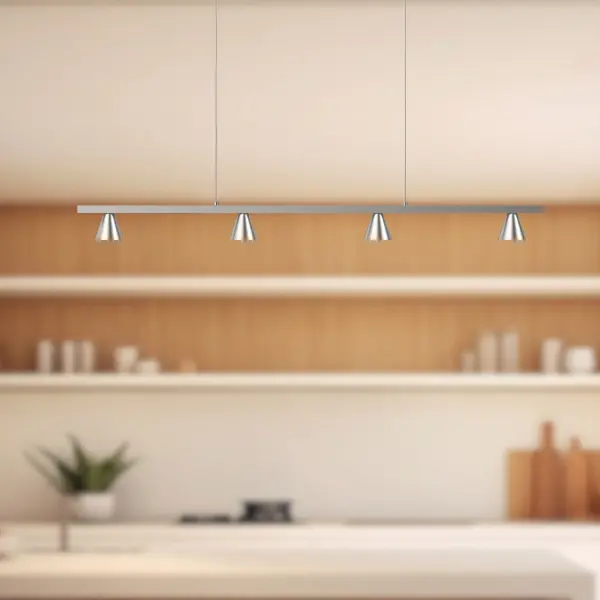 Dune 37-Inch Linear Pendant in Brushed Nickel - Image 5