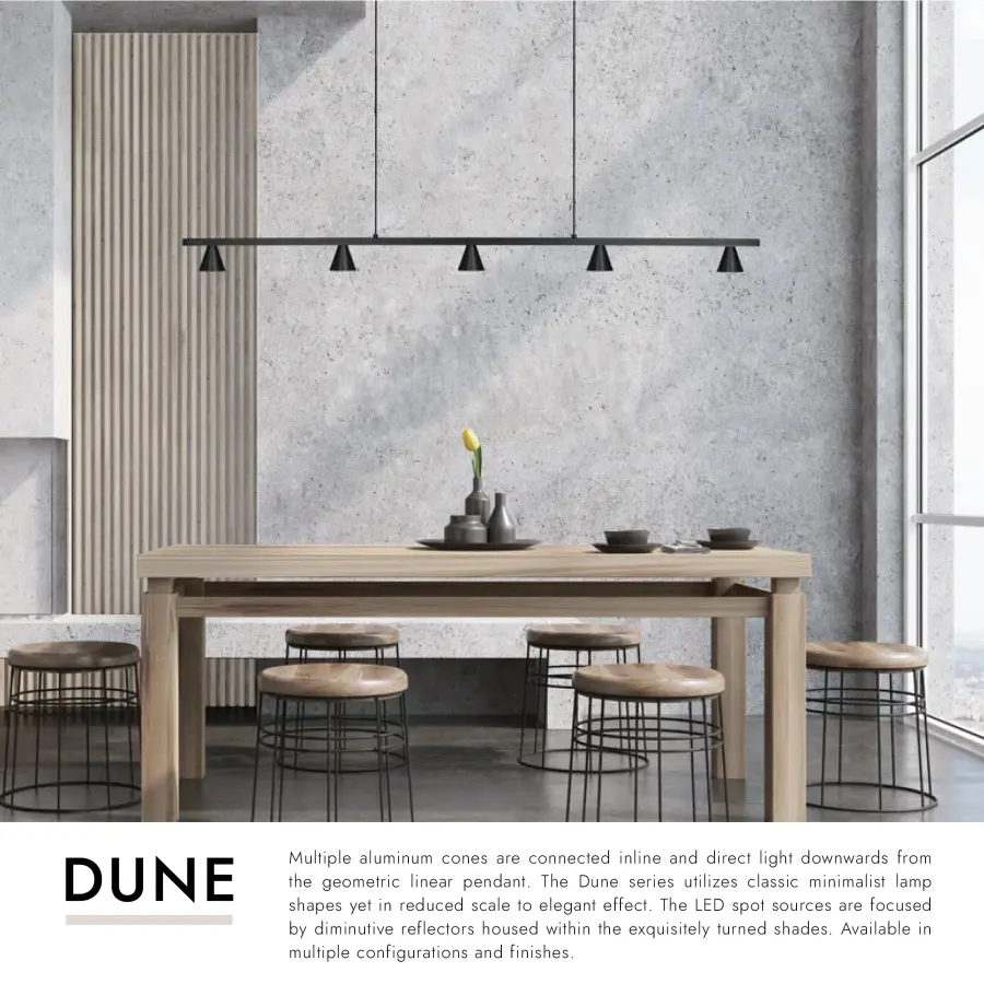 Dune 47-Inch Linear Pendant in Brushed Nickel - Image 15