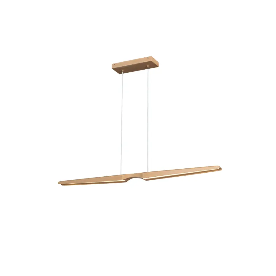 Dakota 47-Inch Linear Pendant in Beech Wood - Image 5