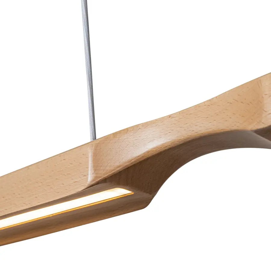 Dakota 47-Inch Linear Pendant in Beech Wood - Image 7